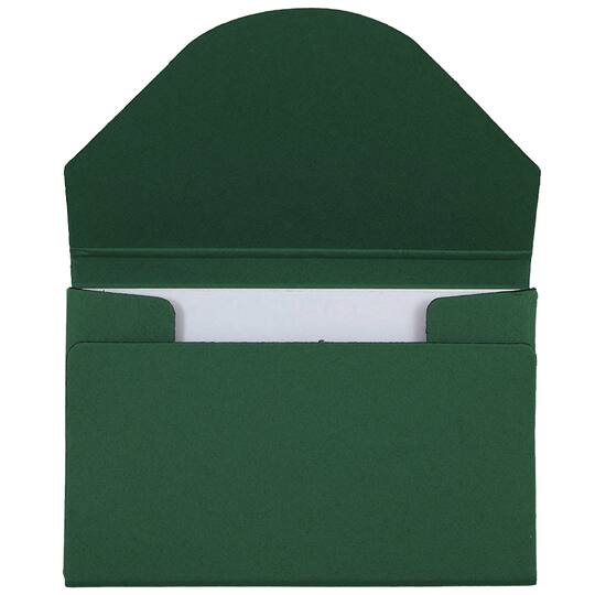 JAM Paper Kraft Ecoboard Business Card Case with Round Flap